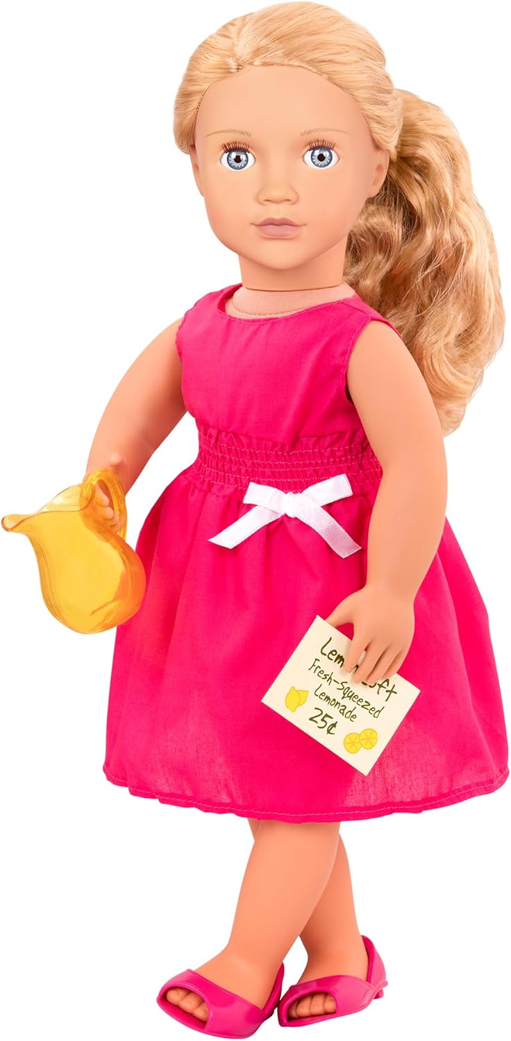 A Nossa Geração – Boneca Equestre Articulável de 45 cm – Cabelo Loiro e Olhos Azuis – Roupa e Acessórios para Cavalgar – Brincadeira de Faz de Conta – Brinquedos para Crianças a Partir dos 3 Anos – Lily Anna