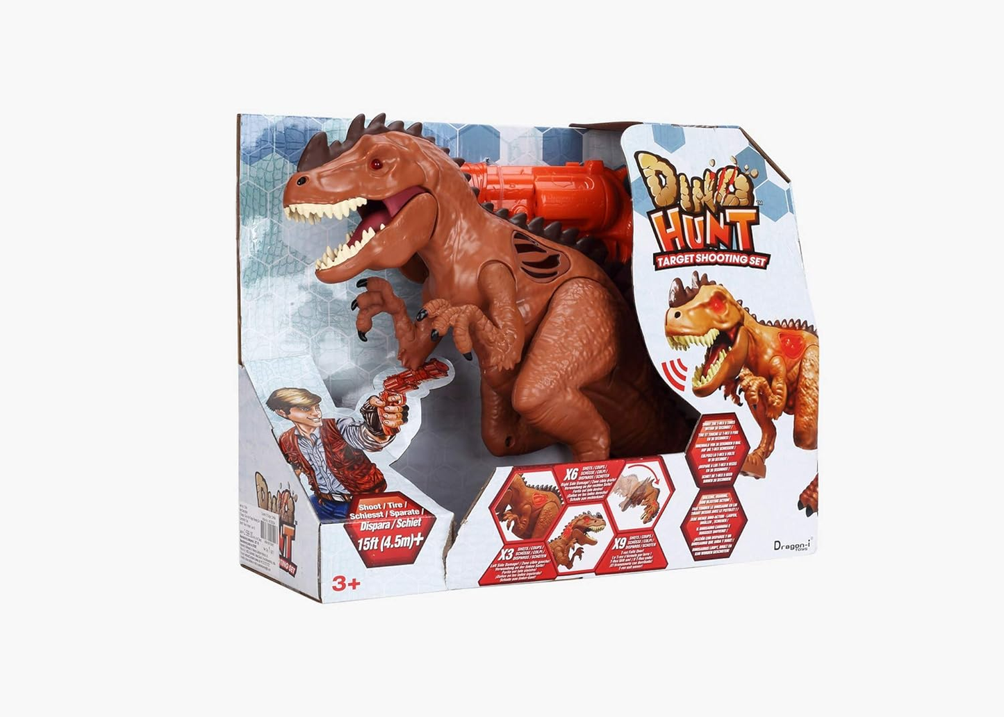 Conjunto de tiro ao alvo CHTK4 Dino Hunt