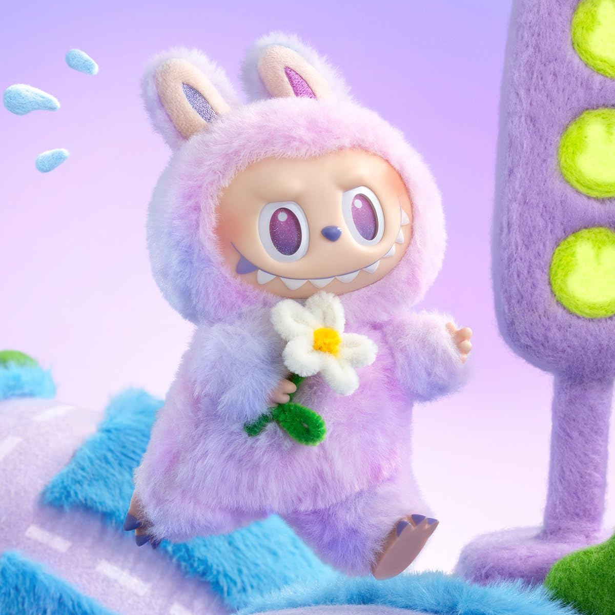 POP MART Labubu THE MONSTERS Série Big into Energy - Pingente de pelúcia de vinil BlindBox 1 caixa de 2,5 polegadas - Figura de ação de brinquedo de arte chique favorita dos fãs