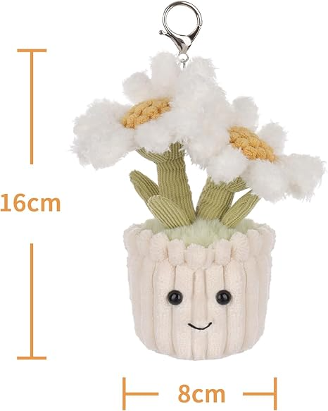 Porta-chaves fofo de damasco e cordeiro, porta-chaves de pelúcia macio e recheado para mochila infantil, bolsa, 5,9 polegadas