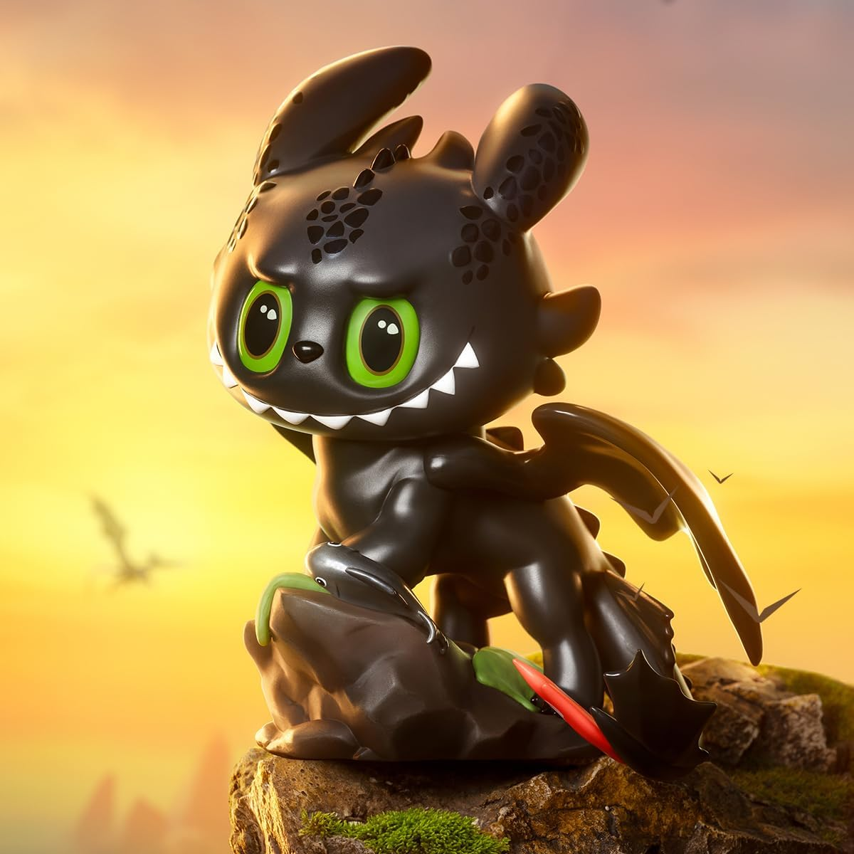 POP MART THE MONSTERS Como Treinar o Seu Dragão Estatueta Pingente Articulada Personagem Design Premium Presentes para Mulheres Brinquedo Colecionável Favorito dos Fãs Figura de Ação de Brinquedo