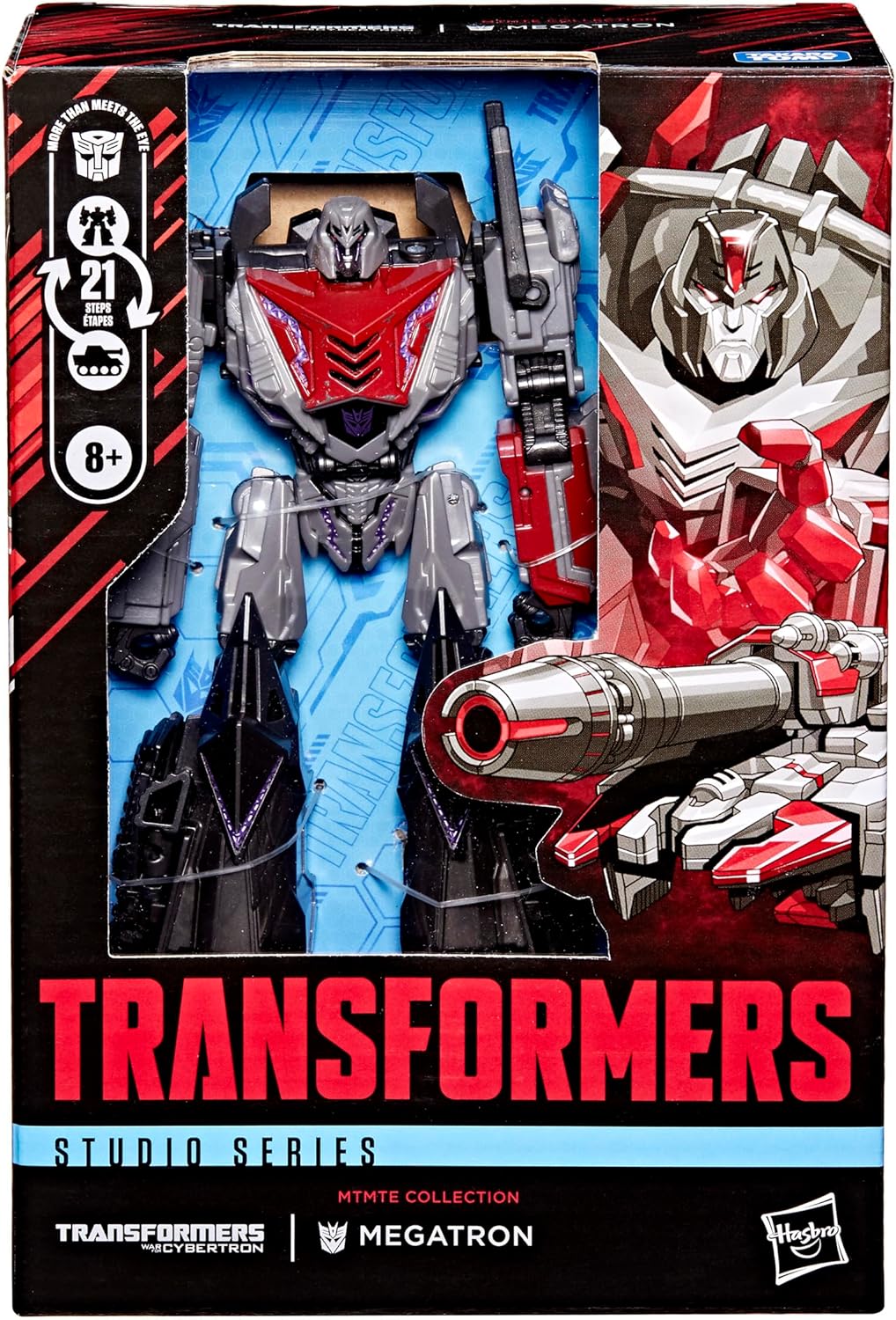 Figura de ação Megatron da coleção Transformers Studio Series MTMTE War for Cybertron