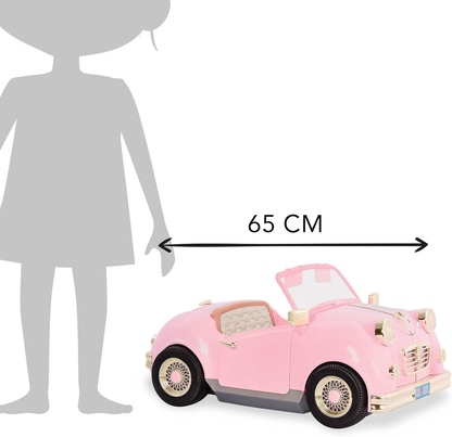 Our Generation Rosa no Banco do Condutor Retro Cruiser – Acessório para Carro de Brinquedo para Bonecas de 18 Polegadas – Carro de Brinquedo Descapotável