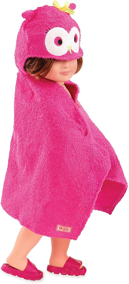 Our Generation - Banheira rosa com acessórios - Acessórios para bonecas de 46 cm, com tapete de banho, toalha de coruja rosa e acessórios de banho - a partir dos 3 anos - 45416
