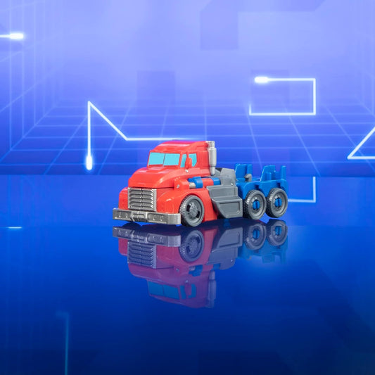 Transformers Toys EarthSpark 1-Step Flip Changer Optimus Prime Figura de acção de 10 cm, brinquedos robóticos para maiores de 6 anos