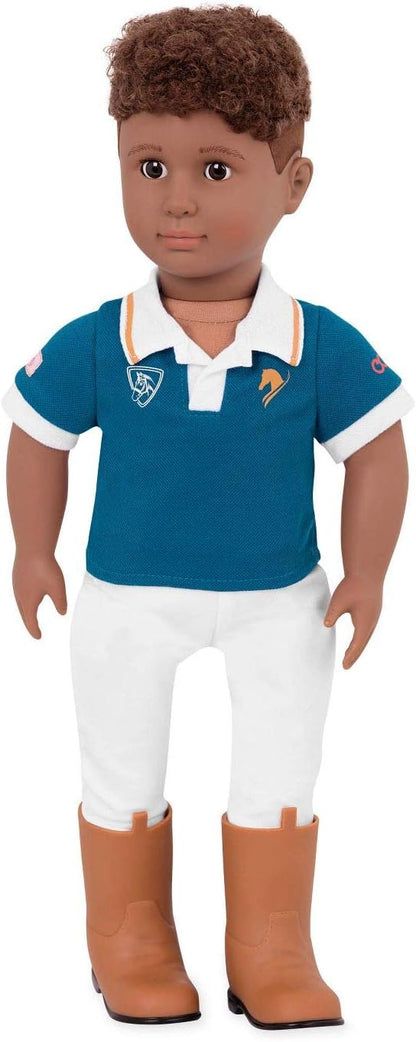 Boneco masculino Our Generation Tyler 18" (46 cm) étnico, criança, boneca