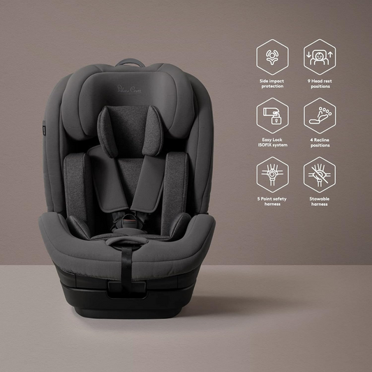 Silver Cross Balance i-Size Baby Carrier Toddler Car Seat Travel Isofix Cadeira auto 5 pontos Arnês de segurança 15 meses - 12 anos Cinza