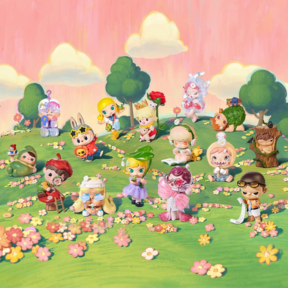 POP MART Hand in Hand Series Figuras 1 Caixa Articulada Personagem Design Premium Presentes para Mulheres Fã-Favorito Chic Art Toy Figura de Acção, Presente