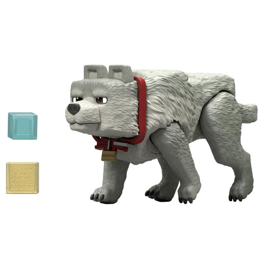Figura de ação do filme Minecraft Dennis, o lobo