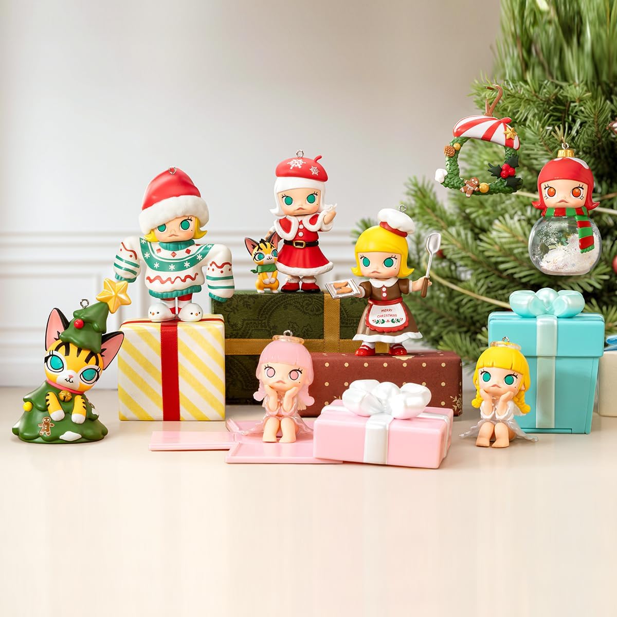 POP MART MOLLY Castle Miracle Box Series Figuras 1PC Design Premium Presentes para Mulheres Fã-Favorito Colecionável Chic Art Toy Figura de Ação