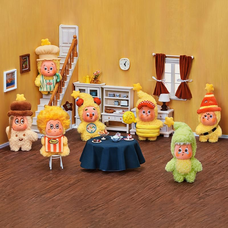 POP MART Twinkle Twinkle Be a Little Star Series - Pingente de pelúcia 1 caixa 2,5 polegadas Personagem articulado Design premium presentes para mulheres Brinquedo colecionável favorito dos fãs Figura de ação de brinquedo