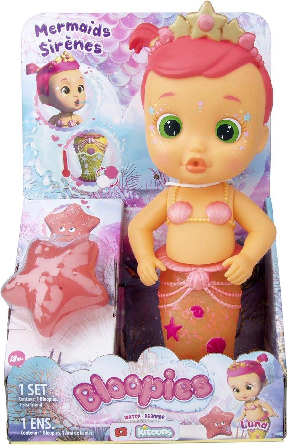 Bloopies Mermaids Luna - Brinquedo de Banho