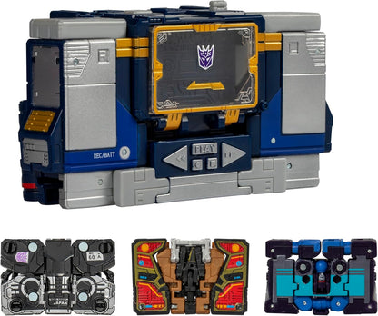 Figura de ação Soundwave da classe Voyager G1 Universe de Transformers Legacy United