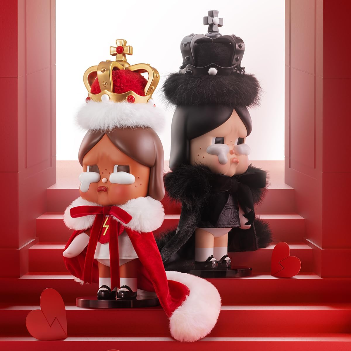 POP MART MEGA CRYBABY 400% Figuras 1PC Design Premium Presentes para Mulheres Fã-Favorito Colecionável Chic Art Toy Figura de Acção