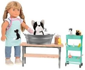 Our Generation by Battat - Conjunto de salão de beleza para cães e animais de estimação para 18 bonecas - para crianças a partir dos 3 anos
