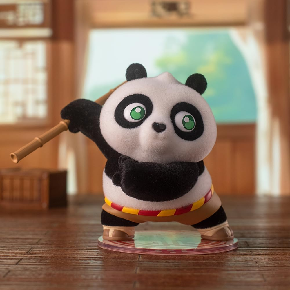 POP MART Universal Kung Fu Panda Série 3 Caixas 2,5 polegadas Personagem Articulado Design Premium presentes para mulheres Caixa surpresa favorita dos fãs Brinquedo colecionável Figura de ação de brinquedo de arte