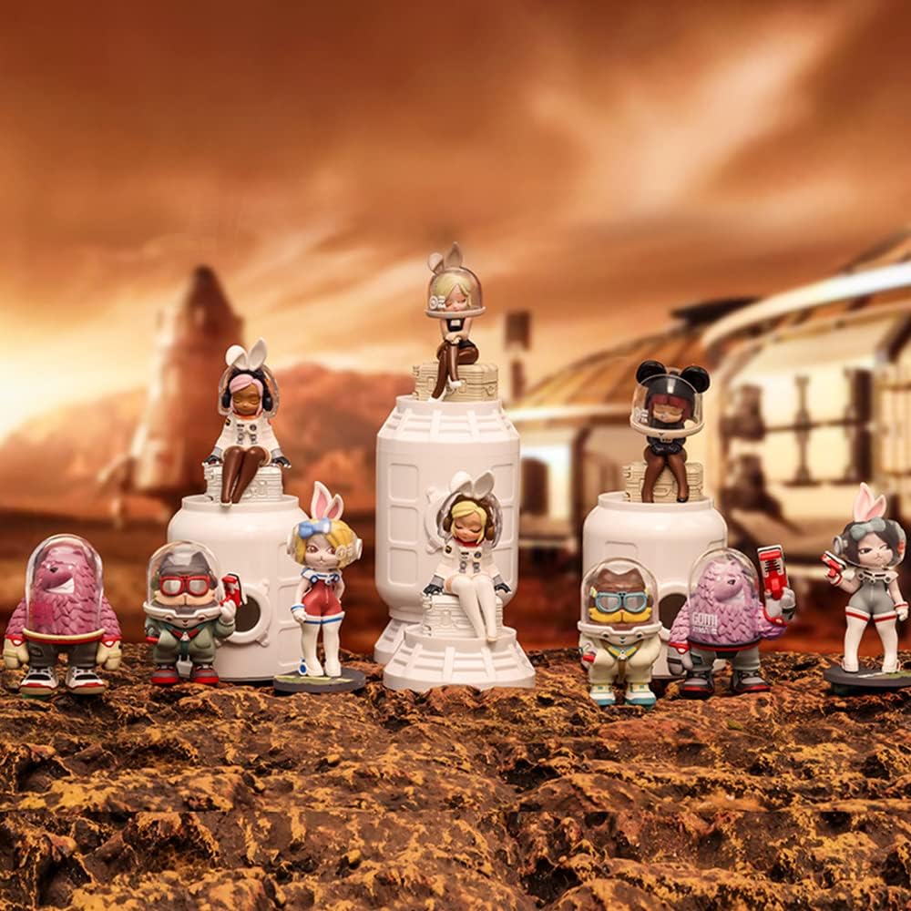 Conjunto de capas de espaço Coolabo da POP Mart (9 caixas) Caixa de brinquedo exclusiva para bonecos de ação, brinquedo de arte colecionável popular, figura fofa, presente criativo para festa de aniversário de Natal