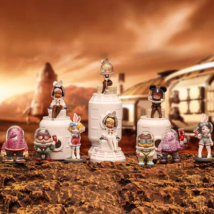 Conjunto de capas de espaço Coolabo da POP Mart (9 caixas) Caixa de brinquedo exclusiva para bonecos de ação, brinquedo de arte colecionável popular, figura fofa, presente criativo para festa de aniversário de Natal