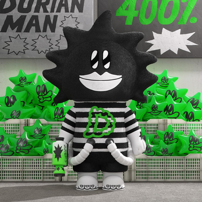 POP MART MEGA SPACE MOLLY 400% LALA COMPANY-DURIAN MAN Personagem Design Premium Presentes para Mulheres Brinquedo Colecionável Favorito dos Fãs Figura de Ação de Brinquedo de Arte