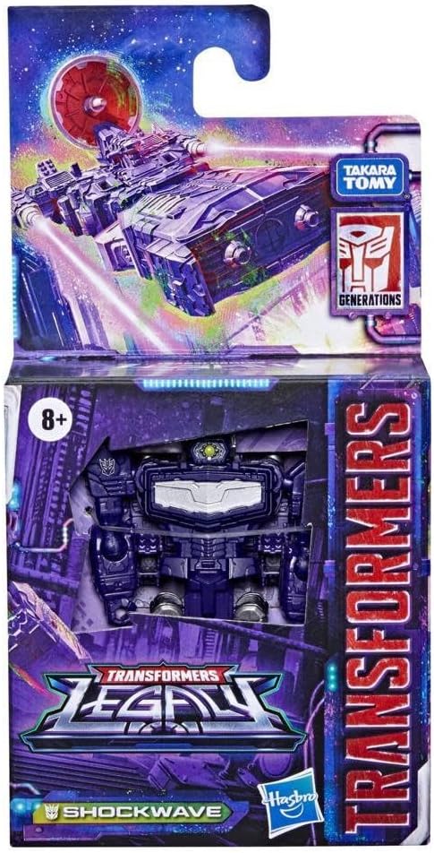 Transformers Generations Legacy Core Shockwave Action Figure - 8 anos ou mais, 8,9 cm, Multicolor (F3009)