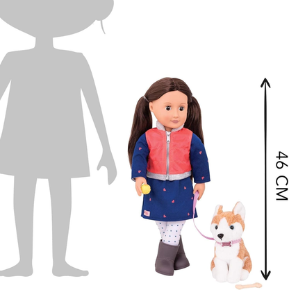 Our Generation BD31201C1Z Leslie e Husky Fashion Doll, Vários