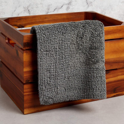 Tapete de banho Panda Bamboo 50 x 80 cm - Ultra absorvente, antiderrapante e lavável à máquina, experiência de spa, branco puro