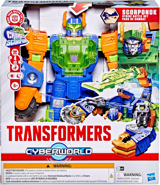 Transformers CYBERWORLD Scorponok Strike Battle Action Figure Playset