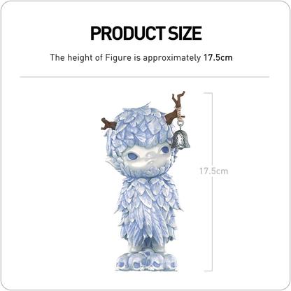 Figura de ação de brinquedo colecionável chique de arte favorita dos fãs, presente de design premium para mulheres, modelo de pena de cerâmica Hirono da POP MART