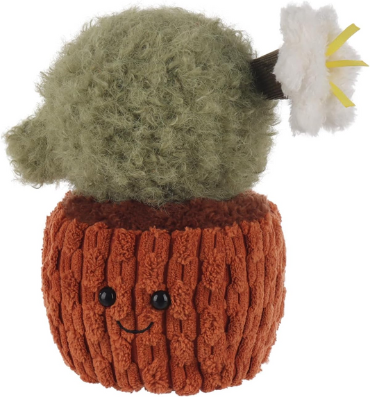 Damasco Cordeiro Vaso Cactus Bola Planta Pelúcia Bichos de Pelúcia para Crianças, Brinquedos de Pelúcia Macios e Fofos para Bebés Meninas e Meninos, Fofo Vaso Cactus Bola Planta Verde 7,1 Polegadas