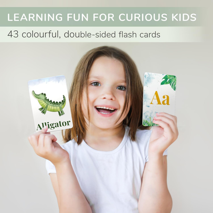 Tiny Trees® 43 Flash Cards para crianças de 2 anos I Animais, letras, números, formas e cores I Primeiras palavras Flash Cards - Inclui guia de exercícios para atividades de aprendizagem