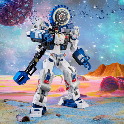 Transformers F2986 Toys Generations Legacy Series Titan Cybertron Universe Metroplex Action Figure, Idade Recomendada: 15 anos ou mais, Multicolorido, 55,5 cm