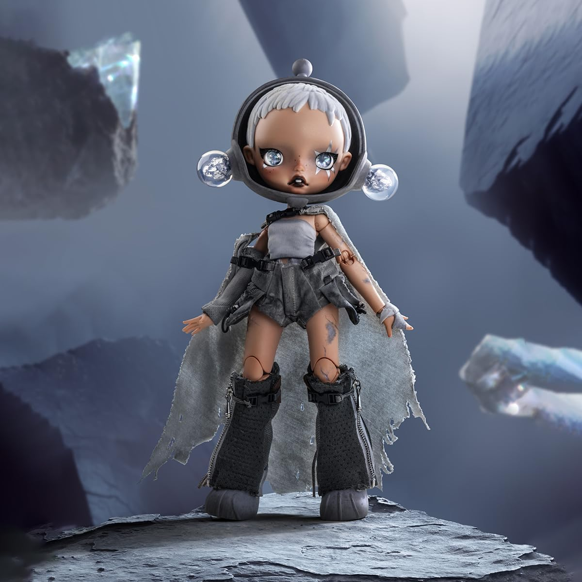 POP MART SKULLPANDA x HAMCUS 1/6 Figura de ação Design Premium Presentes para Mulheres Figura de ação de brinquedo de arte chique colecionável favorita dos fãs