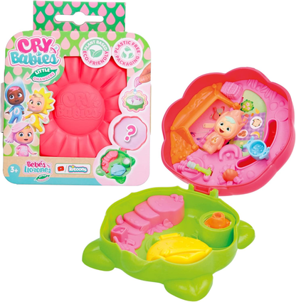 CRY BABIES Little Changers Sparky Cápsula colecionável em forma de Flor que inclui uma mini boneca, uma pipeta e um folheto +3 anos