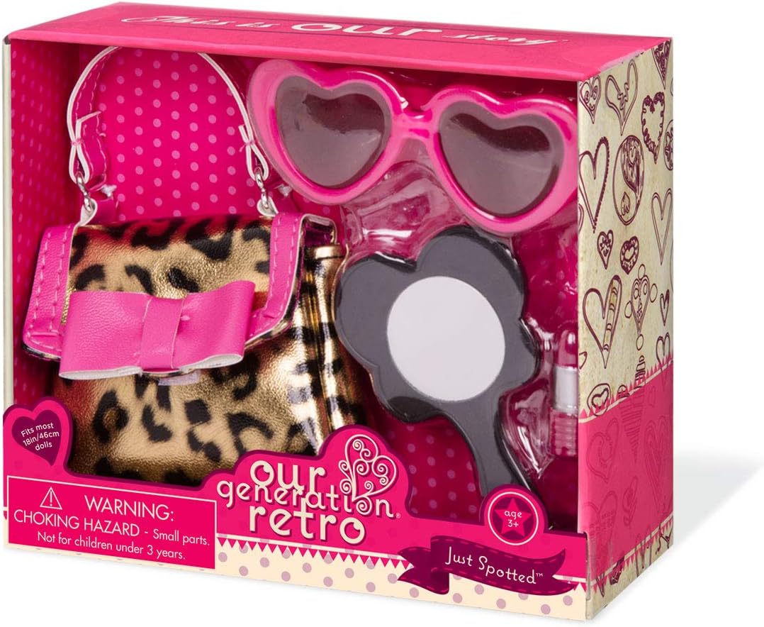 Conjunto de acessórios Leo Our Generation com bolsa para bonecas 46 cm multicolorido