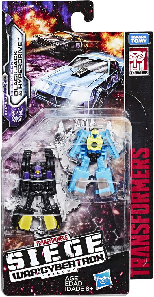 Transformers Generations War for Cybertron: Siege Micromaster WFC-S32 Decepticon Sports Car Patrol - Pack de 2 - Adultos e crianças a partir dos 8 anos, 3,8 cm (1,5 polegadas)