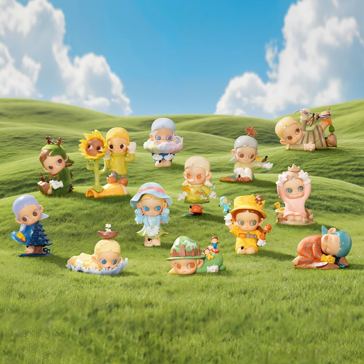 POP MART Zsiga Take It Slow Series Figuras 1 Caixa Articulada Personagem Design Premium Presentes para Mulheres Brinquedo Colecionável Favorito dos Fãs Figura de Ação de Brinquedo