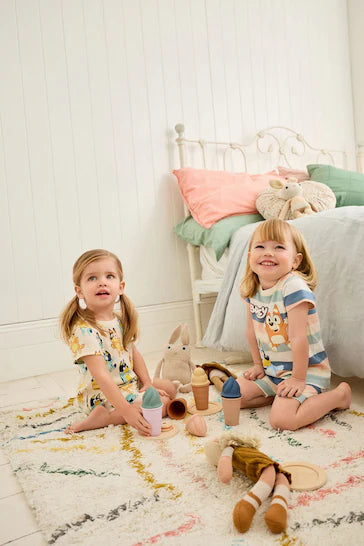 |BigGirl| Pacote De 2 Pijamas Bluey License (9 meses - 12 anos)