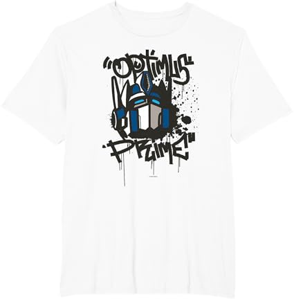 T-shirt Transformers Classic Optimus Prime com retrato em grafite