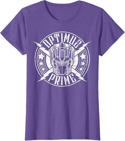 T-shirt Transformers Optimus Prime Vintage Rock Lightning Logo