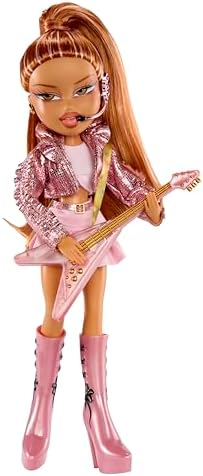 Bratz Pop Starz Yasmin - Boneca Fashion com Pingente Colecionável, Roupa e Acessórios Musicais