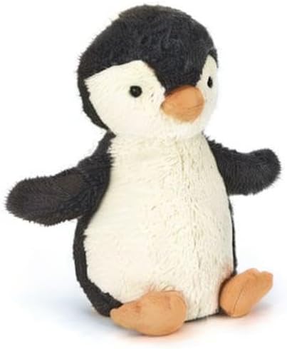Jellycat Peanut Penguin Médio - C: 10 cm x l: 10 cm x a: 23 cm