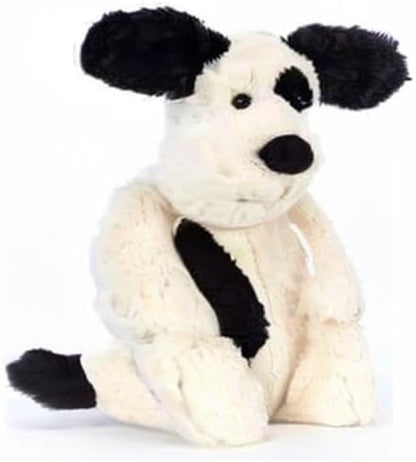 Jellycat Peluche Bashful Preto e Creme Filhote Médio - C: 9 cm x C: 12 cm x A: 31 cm