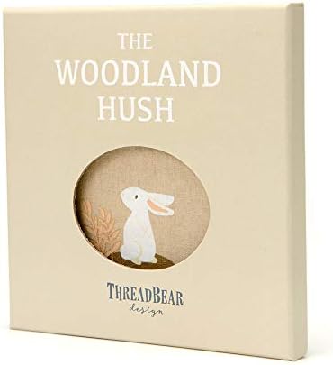 ThreadBear Design The Woodland Hush - Libro de tela con animales ilustrados para lectura temprana y desarrollo del aprendizaje