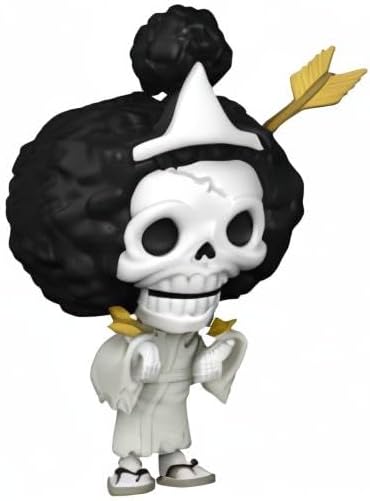 Funko Pop! Animation: One Piece - Brook - Exclusivo da Amazon - Figura de Vinil Colecionável - Ideia de Presente - Produto Oficial - Brinquedos para Crianças e Adultos - Fãs de Anime - Figura para Colecionadores