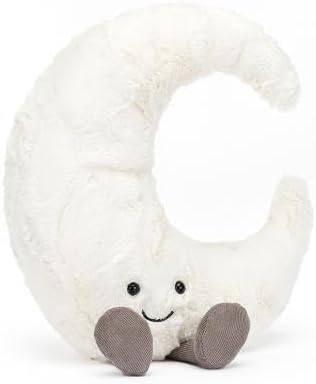 Jellycat Amuseable Moon - C: 7cm x L: 20cm x A: 26cm - Brinquedo de pelúcia para animais de estimação