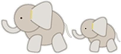 PurFlo Saco de dormir para bebê bordado SleepS All Seasons (elefante Kiwi, 0-3 meses) Nome do item (também conhecido como título)