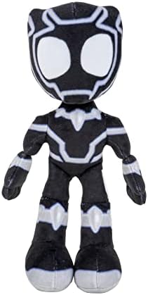 Homem-Aranha da Marvel e seus Incríveis Amigos - Pelúcia do Pantera Negra de 20 cm - Brinquedos para Crianças a partir de 3 Anos - Brinquedos com seus Heróis Amigáveis da Vizinhança
