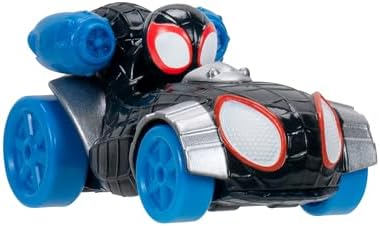 Estojo de transporte Marvel Action Launch do Homem-Aranha e seus Amigos Incríveis - Estojo de 30 cm com lançador giratório e dois veículos exclusivos da linha Amazing Metals.