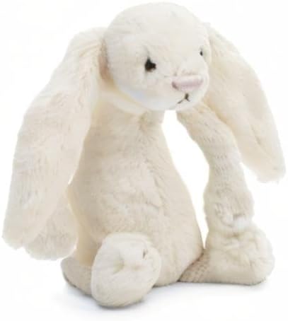 Jellycat Coelhinho de pelúcia Bashful Cream, pequeno, 18 cm