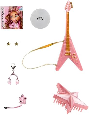 Bratz Pop Starz Yasmin - Boneca Fashion com Pingente Colecionável, Roupa e Acessórios Musicais